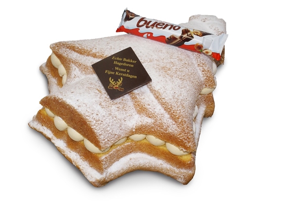 Bueno kerstboom taart